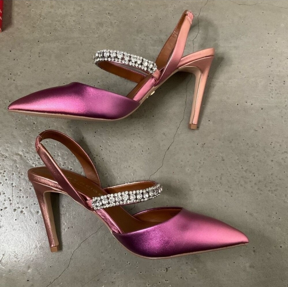 Kurt Geiger Embellished Slingback Heels Size 6 - Picture 4 of 6